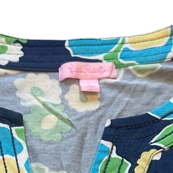 Lilly Pulitzer Twyla Mod Floral Print Dress Bell Sleeves Bold Size Small Women's - Picture 11 of 11